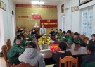 Hội đồng nghĩa vụ xã Trung Hạ tổ chức lễ tiến tân binh lên đường nhập ngũ năm 2024
