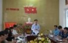 Đồng chí Lê Đình Xuân Trưởng ban Tổ chức Huyện ủy Kiểm tra tại xã Trung Hạ